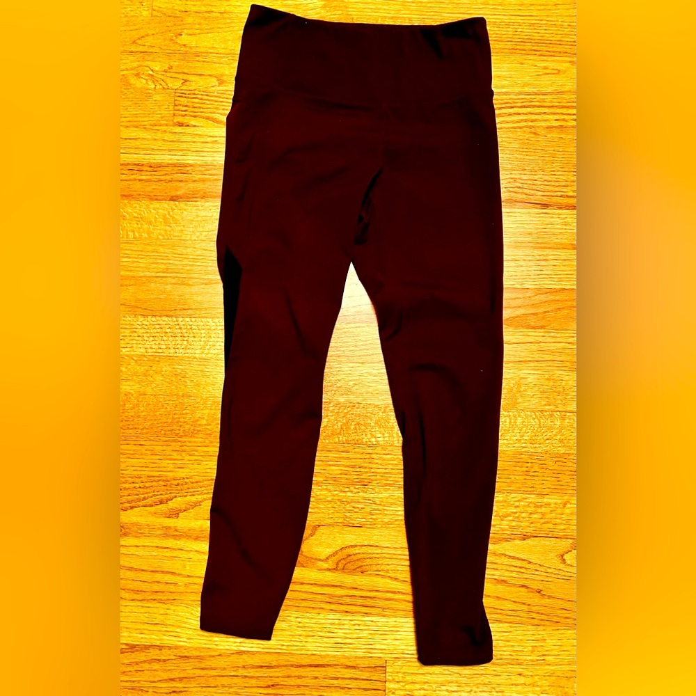 GAP GapFit Leggings - Polyester with Spandex - Size Medium - Vineyard Color